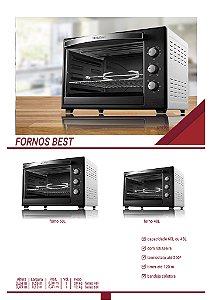 FORNO BEST 60L COM ROTISSEIRA