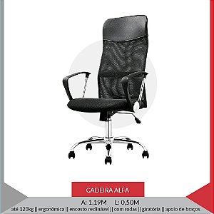 CADEIRA ALFA GIRATORIA