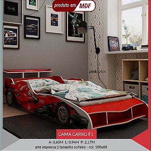 CAMA CARRO F1 SOLTEIRO — imagem 2