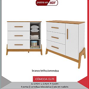 COMODA GUTI RETRO 4 PTS LISA