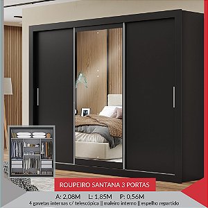 KIT ESPELHO SANTANA ( 0,58 X 0,58 ) - 3 FOLHAS