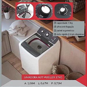LAVADORA AUT MUELLER 17kg