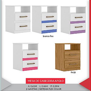 MESA DE CABECEIRA APOLO