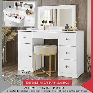 PENTEADEIRA CAMARIM SONHOS