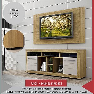 RACK COM PAINEL FIRENZE