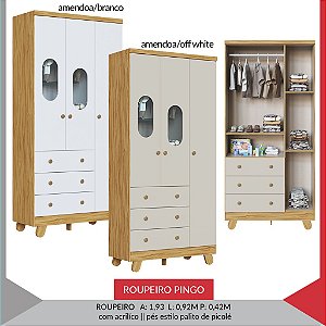 ROUPEIRO PINGO 3 PTS JANELA