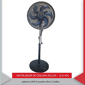 VENTILADOR COLUNA 40CM ZLX-40C — imagem 2