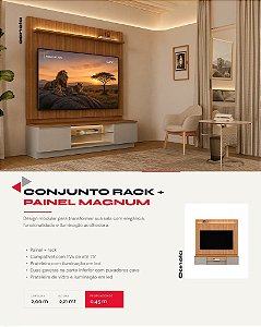 CONJUNTO RACK + PAINEL MAGNUM