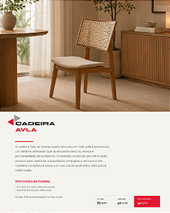 CX C/ 2 CADEIRA AYLA C/ TELA