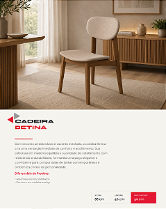 CX C/ 2 CADEIRA BETINA