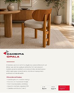 CX C/ 2 CADEIRA OPALA