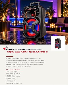 CAIXA AMPLIFICADA - GLADIADOR X