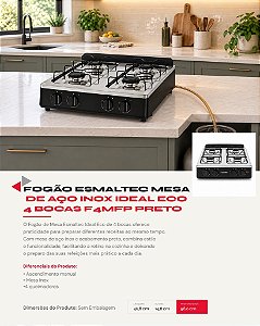 FOGÃO MESA F4MF 4B