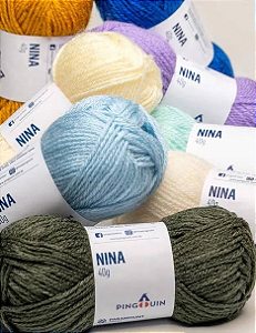 LÃ NINA NOVELO c/ 40g - VENDA POR KG (25 NOVELOS)