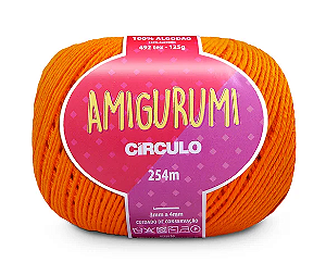AMIGURUMI CÍRCULO 125g - TANGERINA - 4445