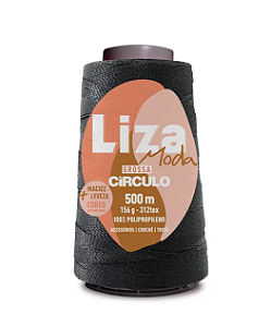 LINHA LIZA GROSSA CÍRCULO - PRETO - 8990