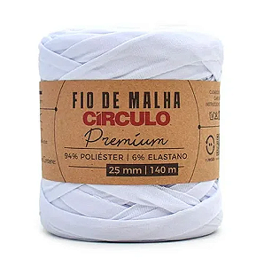 FIO DE MALHA PREMIUM CÍRCULO - BRANCO - 8001