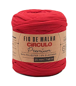 FIO DE MALHA PREMIUM CÍRCULO - CARMIM - 3528