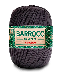 BARBANTE BARROCO MAXCOLOR N°6 CÍRCULO - 200g - CINZA ÔNIX - 8323