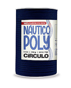 FIO NAÚTICO POLY CÍRCULO 5mm - 500g - AZUL MARINHO - 2856