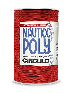 FIO NAÚTICO POLY CÍRCULO 5mm - 500g - VERMELHO CIRCULO - 3402