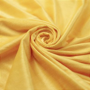 Tecido Velboa Amarelo Ouro