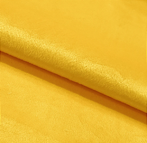Tecido Velboa Amarelo Canário