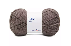 Fio Flash Pingouin 100g - 0806 Mescla Cinza