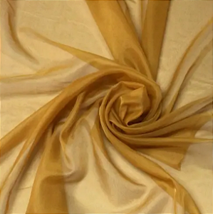 Tecido Voil Dourado