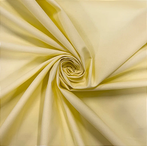 Tecido Tricoline Lisa Amarelo Bebê