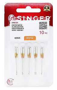 AGULHA DOMÉSTICA ESPECIAL - #2045 - 80/12 (BLISTER COM 10 UNID)