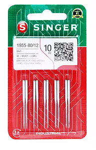AGULHA INDUSTRIAL CABO GROSSO - #1955 - 80/12 (BLISTER COM 10 UNID)