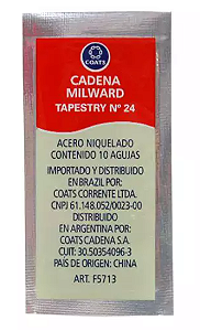 AGULHA DE BORDAR PONTO CRUZ - N°24 - ENVELOPE COM 10 UNID