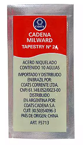 AGULHA DE BORDAR PONTO CRUZ - N°22 - ENVELOPE COM 10 UNID