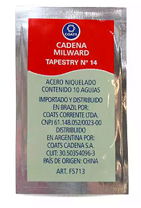AGULHA DE BORDAR PONTO CRUZ - N°14 - ENVELOPE COM 10 UNID