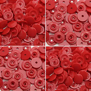 BOTÃO DE PRESSÃO RITAS N°12 - VERMELHO 32
