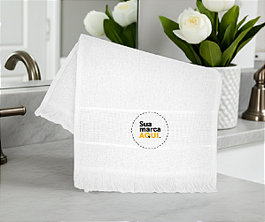 Kit 50 Toalha de Mão com Franja Personalizada