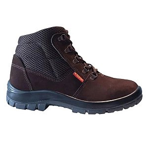 BOTA NOBUCK FLEX DE AMARRAR MARROM BIQ/PVC CA 16252 KADESH- AB