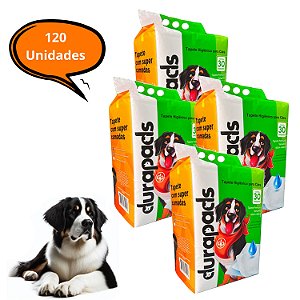 Kit 4 Tapete Higiênico Cachorro Pet 120Un 60x60cm Alta Absorção