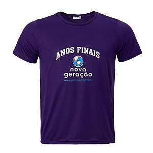 Camiseta  Anos Finais Roxa Manga Curta Nova Geração
