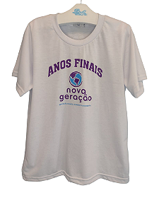 Camiseta  Anos Finais Branca Manga Curta Nova Geração