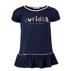 Vestido Malha Azul Marinho Curióla