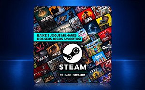 Gift Card Steam 200 reais