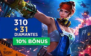 Recarga Free Fire 310 Diamantes + 10% de Bônus
