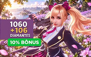 Recarga Free Fire 1060 Diamantes + 10% de Bônus