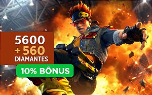 Recarga Free Fire 5600 Diamantes + 10% de Bônus