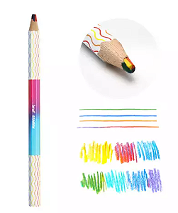 Lápis de Cor Sextavado Rainbow BRW
