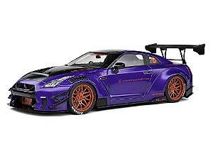 Nissan GT-R (R35) 2022 Liberty Walk Body Kit 2.0 1:18 Solido Purple