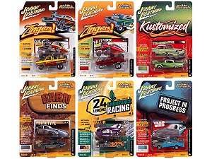 Caixa c/ 06  - Street Freak 2022 Release 4 Set 1A 1:64 Johnny Lightning