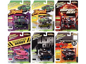 Caixa c/ 06  - Street Freak 2021 Release 3 Set A 1:64 Johnny Lightning
